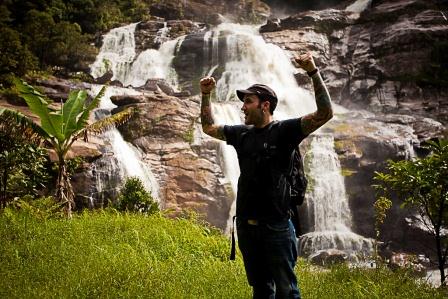 Dan greets the rainforest